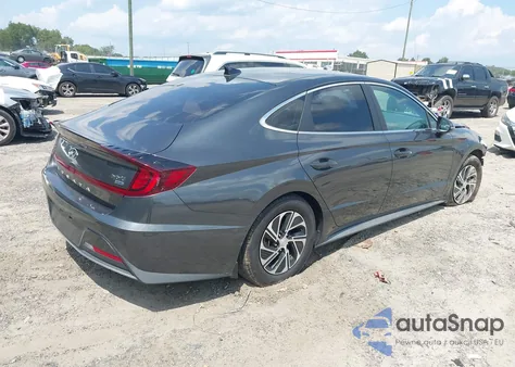 2022 Hyundai Sonata Hybrid Blue из США, поврежденный, VIN KMHL24JJ5NA048435